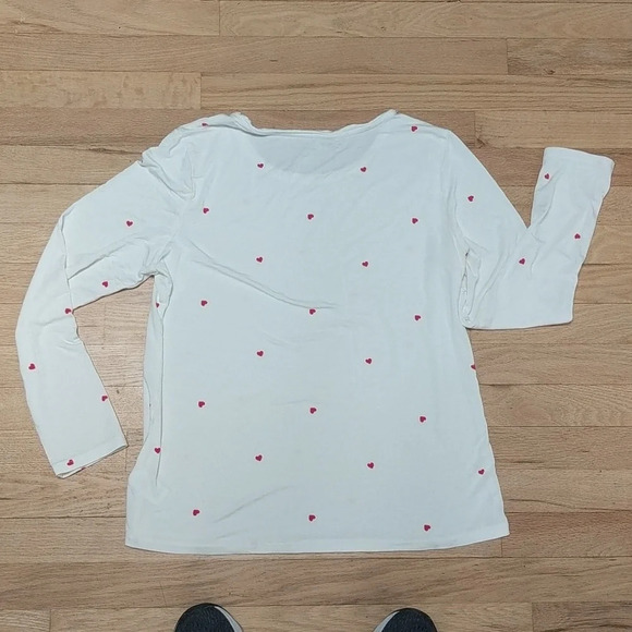 Cynthia Rowley Hearts Long Sleeve Shirt size XL - Picture 3 of 6